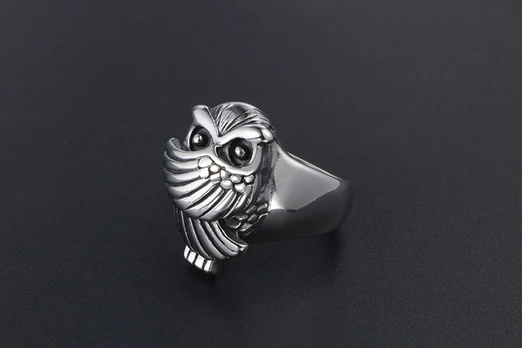 IG Style Casual Simple Style Animal Owl 304 Stainless Steel Polishing Men'S Rings