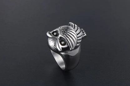 IG Style Casual Simple Style Animal Owl 304 Stainless Steel Polishing Men'S Rings