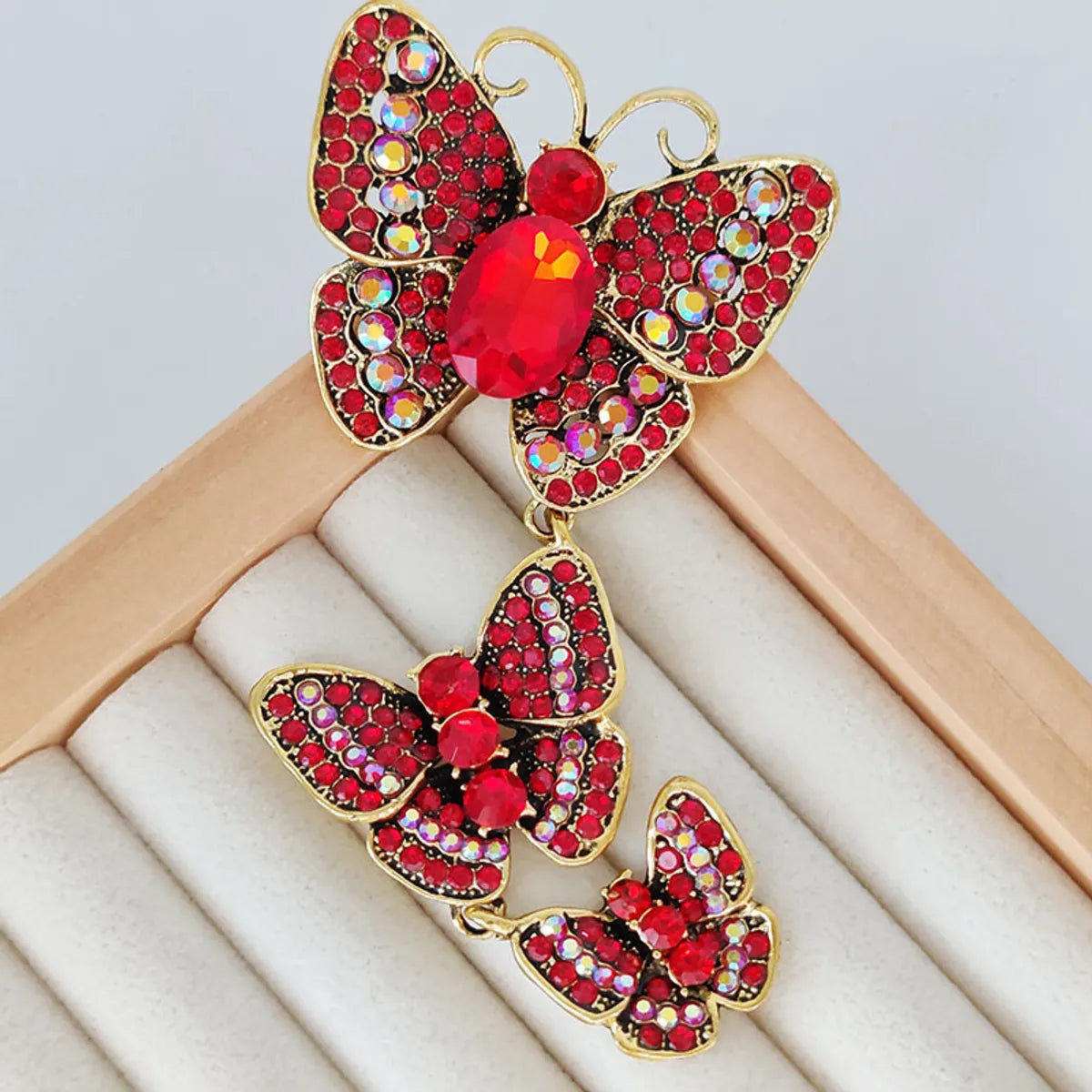 IG Style Casual Sweet Butterfly Alloy Enamel Hollow Out Inlay Artificial Crystal Rhinestones Unisex Brooches