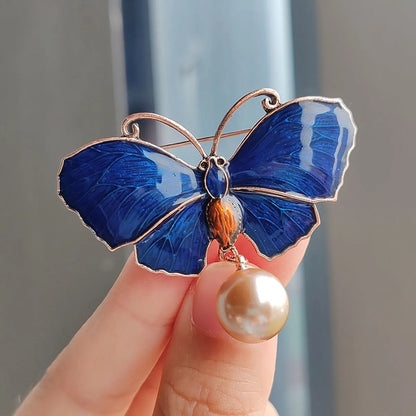 IG Style Casual Sweet Butterfly Alloy Enamel Hollow Out Inlay Artificial Crystal Rhinestones Unisex Brooches