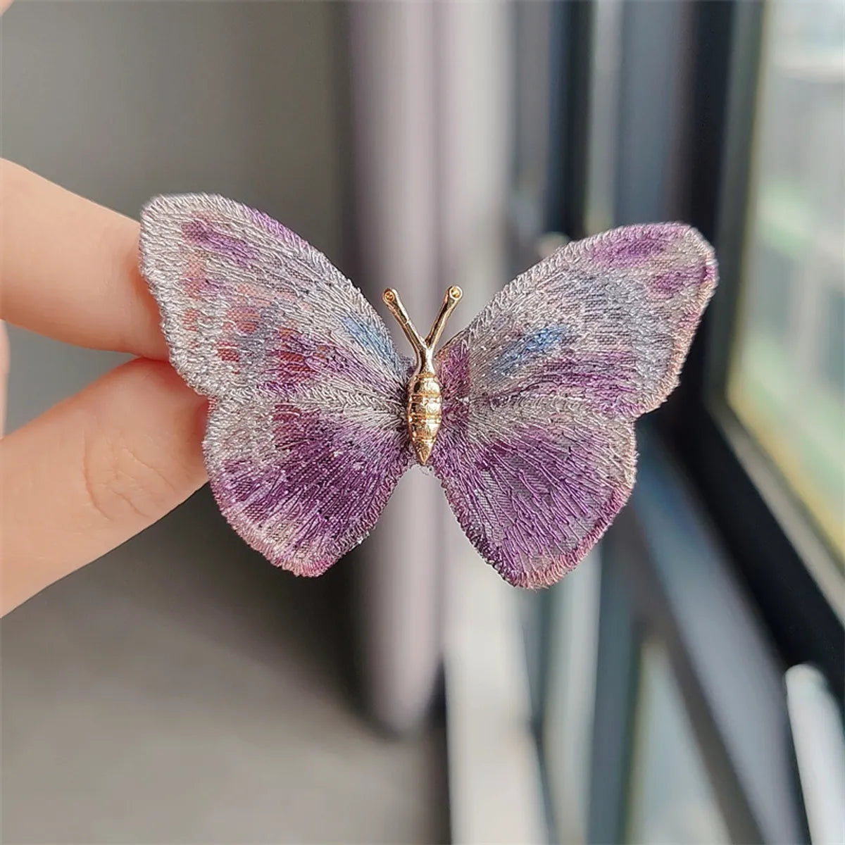 IG Style Casual Sweet Butterfly Alloy Enamel Hollow Out Inlay Artificial Crystal Rhinestones Unisex Brooches