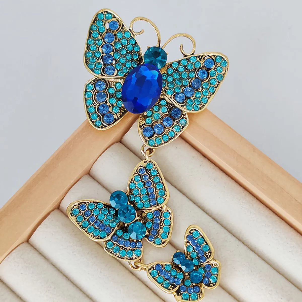 IG Style Casual Sweet Butterfly Alloy Enamel Hollow Out Inlay Artificial Crystal Rhinestones Unisex Brooches