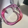 IG Style Color Block Gradient Color Arylic Wholesale Bangle