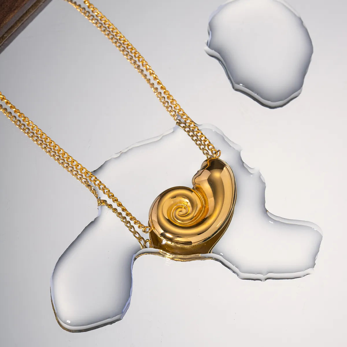 Ig Style Conch Stainless Steel Plating 18k Gold Plated Necklace