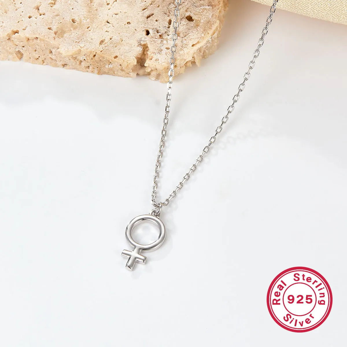 Ig Style Cross Sterling Silver Plating White Gold Plated Pendant Necklace