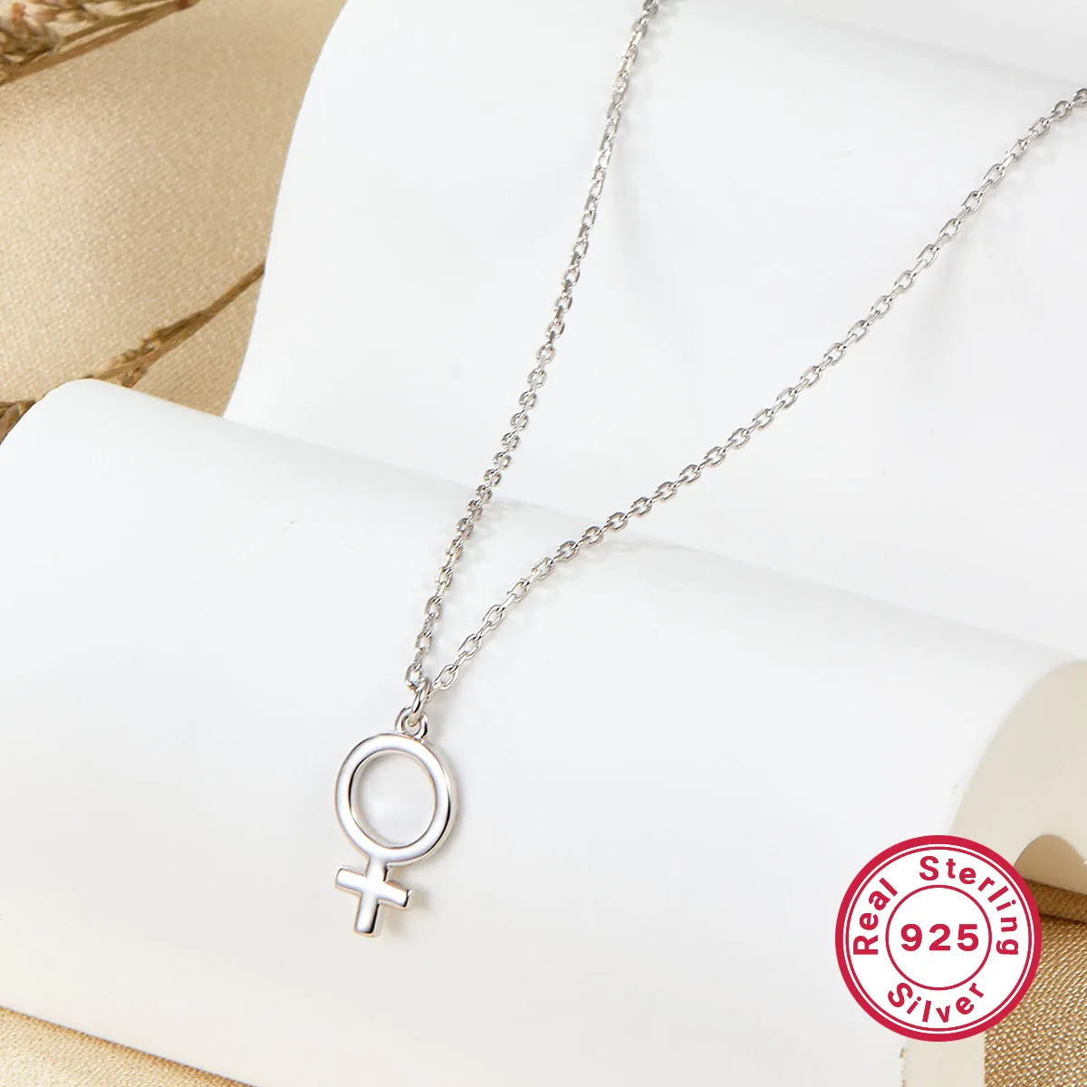 Ig Style Cross Sterling Silver Plating White Gold Plated Pendant Necklace