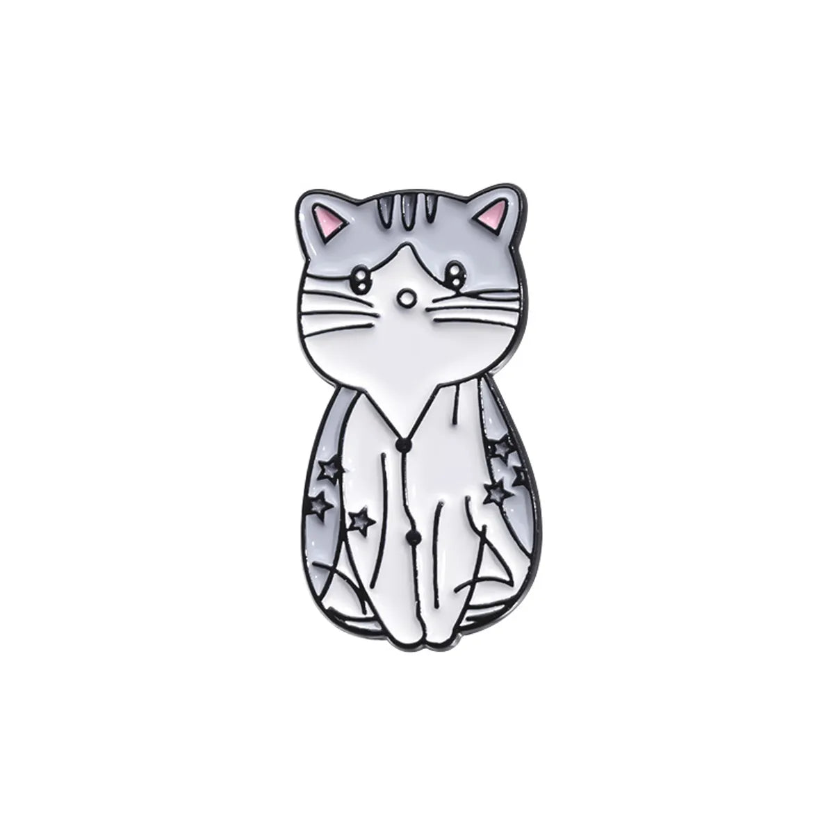 IG Style Cute Cat Zinc Alloy Stoving Varnish Plating Unisex Brooches