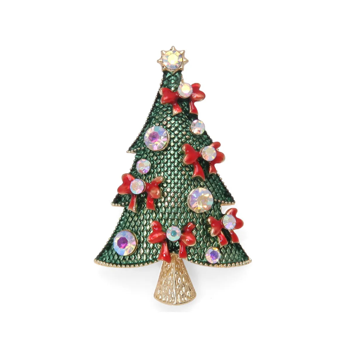 IG Style Cute Christmas Tree Santa Claus Snowflake Zinc Alloy Enamel Inlay Rhinestones Pearl Unisex Brooches