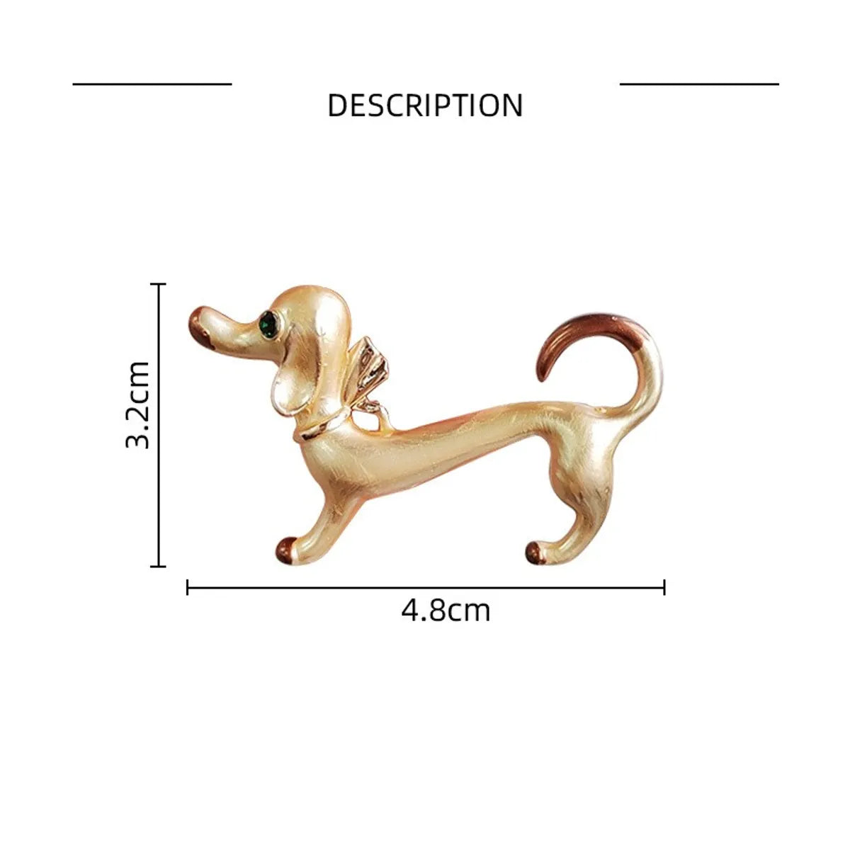 Ig Style Cute Dog Alloy Enamel Plating Inlay Zircon Unisex Brooches