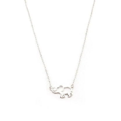 IG Style Cute Elephant Alloy Plating Hollow Out Women'S Necklace