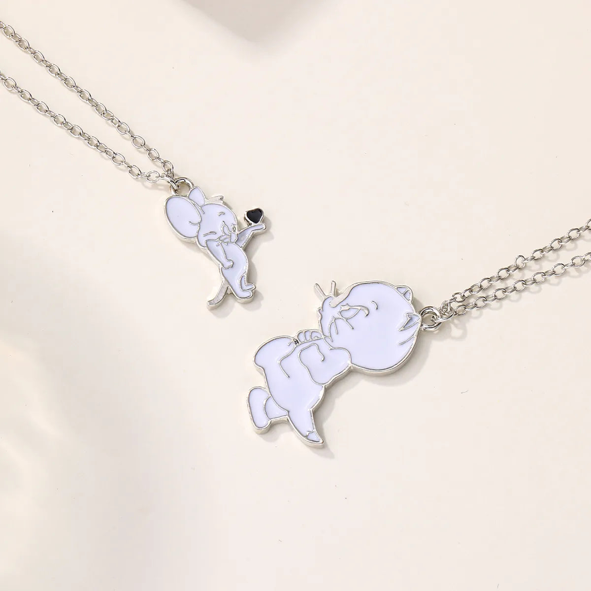 IG Style Cute Simple Style Cartoon Character Cat Alloy Wholesale Pendant Necklace