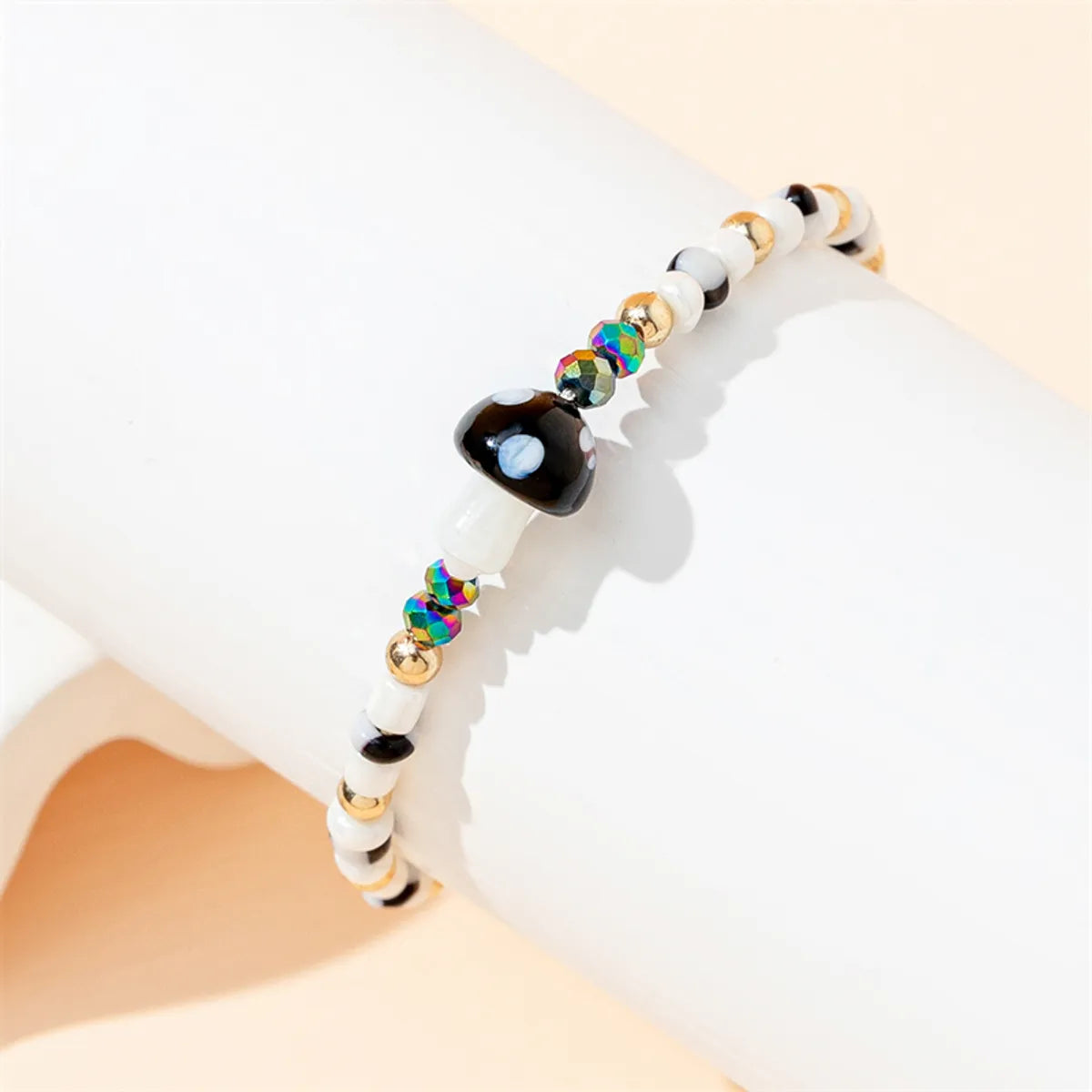 IG Style Cute Simple Style Mushroom Glass Unisex Drawstring Bracelets