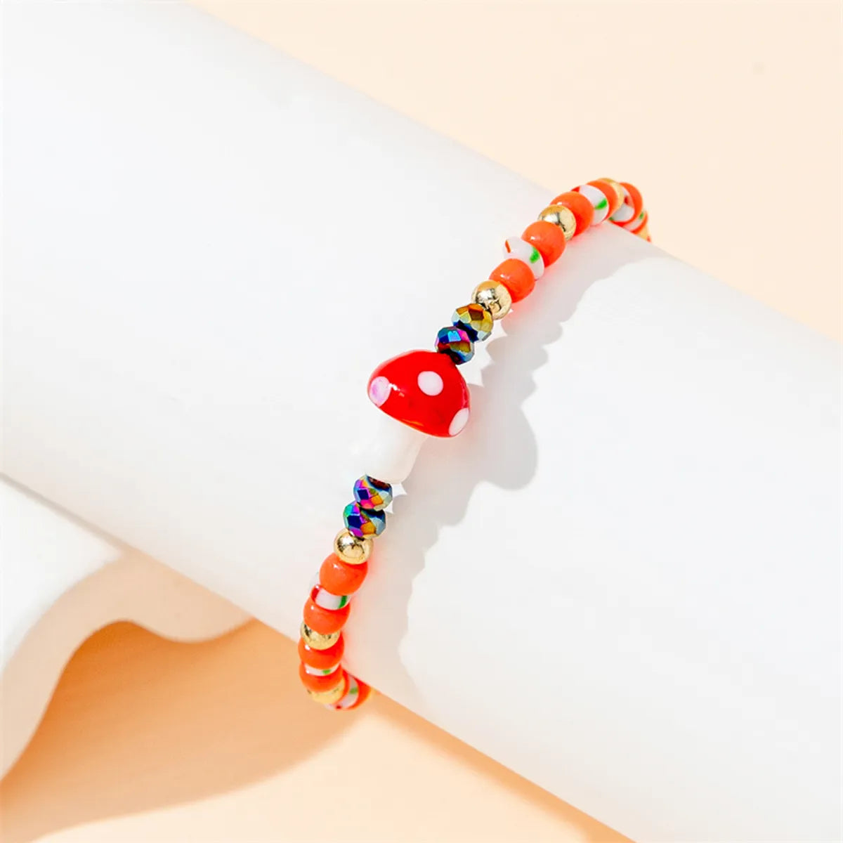 IG Style Cute Simple Style Mushroom Glass Unisex Drawstring Bracelets