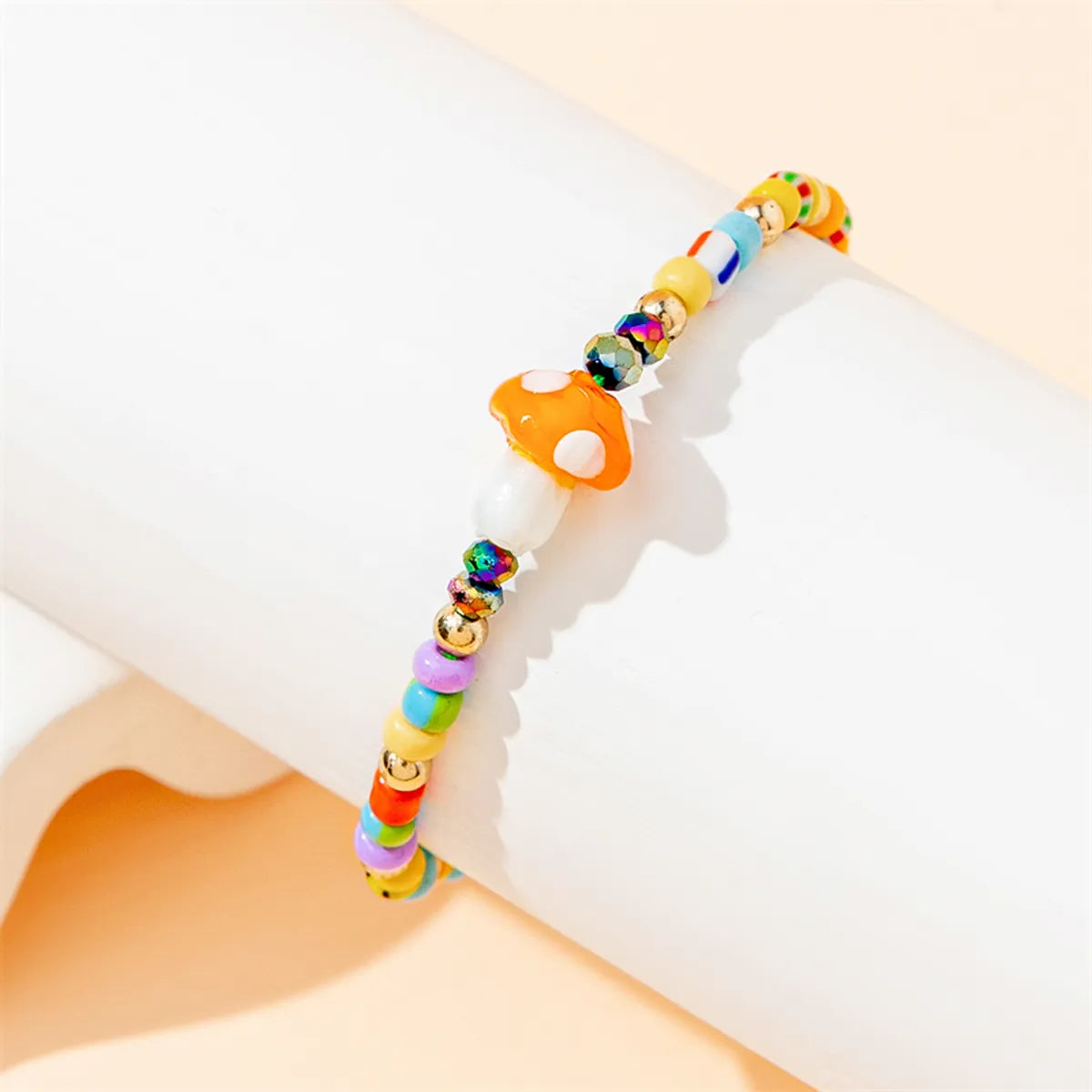 IG Style Cute Simple Style Mushroom Glass Unisex Drawstring Bracelets