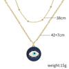 IG Style Devil'S Eye Alloy Plating Women'S Three Layer Necklace Double Layer Necklaces