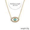 IG Style Devil'S Eye Alloy Plating Women'S Three Layer Necklace Double Layer Necklaces