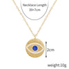 IG Style Devil'S Eye Alloy Plating Women'S Three Layer Necklace Double Layer Necklaces