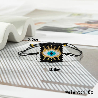 IG Style Devil's Eye Glass Knitting Women's Bracelets