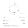 Ig Style Devil's Eye Sterling Silver Plating Inlay Zircon Rhodium Plated Bracelets