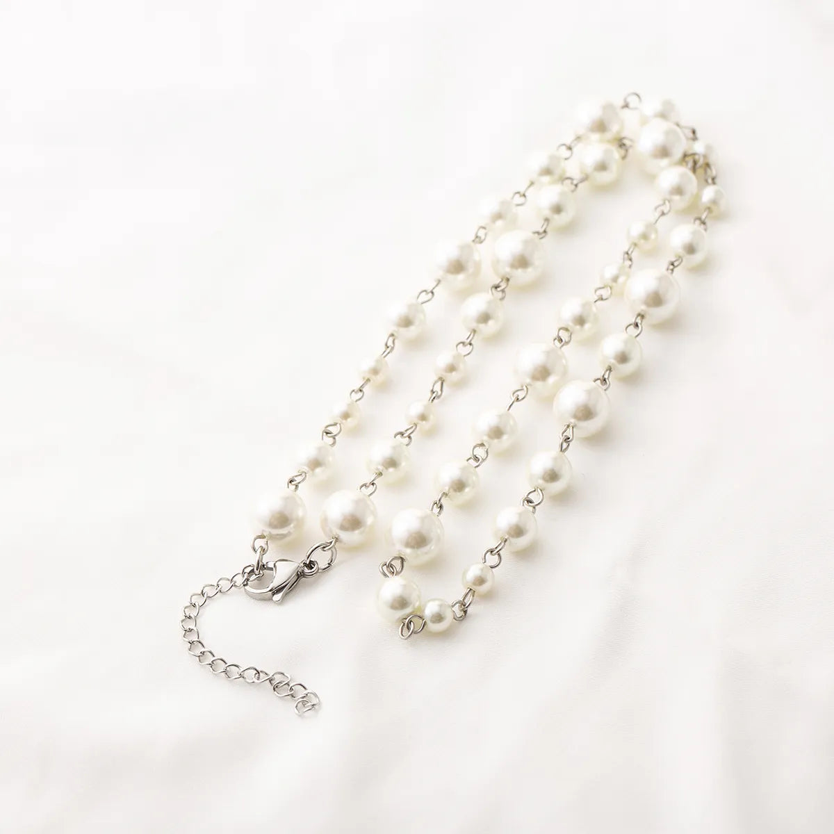 IG Style Elegant Geometric 304 Stainless Steel Imitation Pearl Beaded Women's Necklace