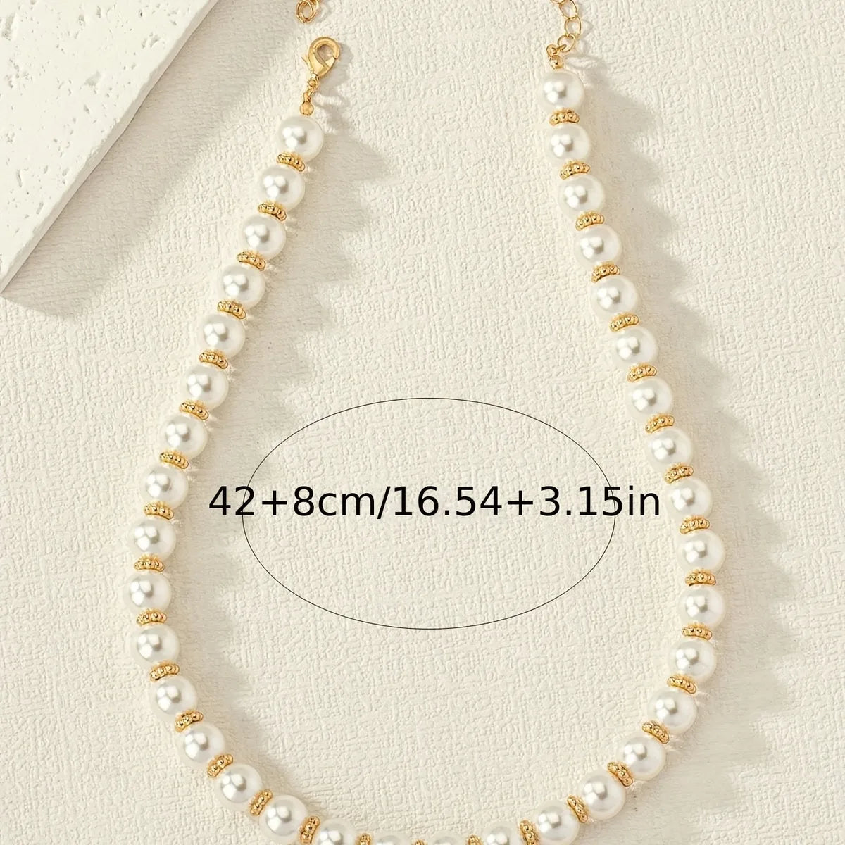 IG Style Elegant Round Arylic Beaded Women'S Necklace