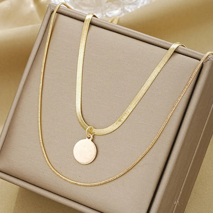 IG Style Elegant Simple Style Geometric Alloy Wholesale Layered Necklaces