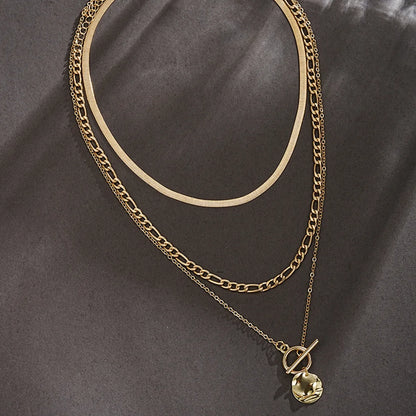 IG Style Elegant Simple Style Geometric Alloy Wholesale Layered Necklaces