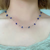 Ig Style Elegant Simple Style Irregular Geometric Stainless Steel Natural Stone Plating White Gold Plated Necklace