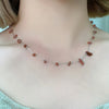 Ig Style Elegant Simple Style Irregular Geometric Stainless Steel Natural Stone Plating White Gold Plated Necklace