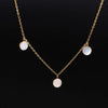 304 Stainless Steel 18K Gold Plated IG Style Elegant Simple Style Polishing Plating Round Necklace