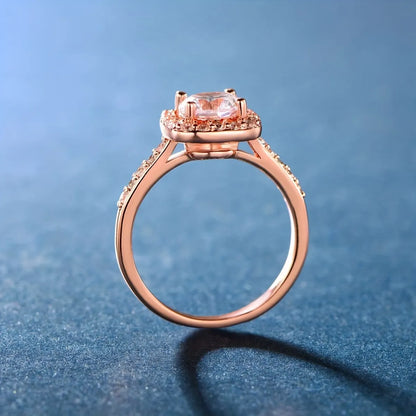 Ig Style Elegant Simple Style Square Copper Plating Inlay Zircon Rose Gold Plated White Gold Plated Gold Plated Rings