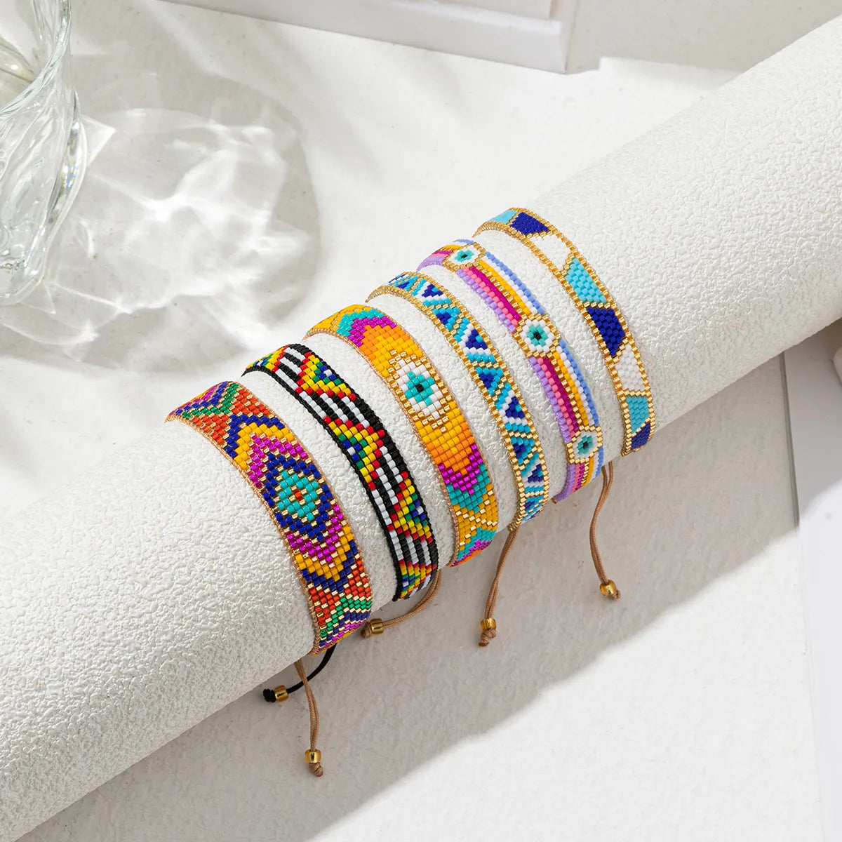 Ig Style Ethnic Style Geometric Glass Handmade Unisex Bracelets