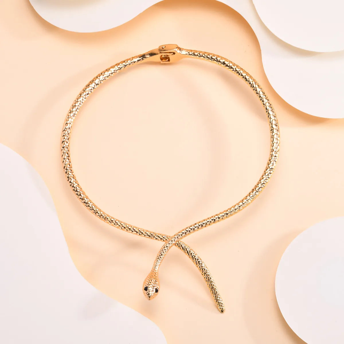 IG Style Exaggerated Classic Style Animal Snake 18K Gold Plated Zircon Alloy Wholesale Choker