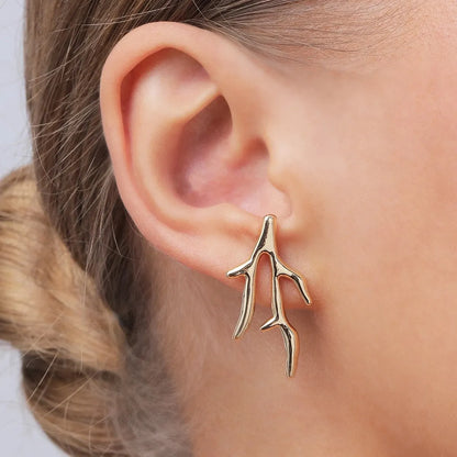 Ig Style Exaggerated Coral Alloy Plating Women's Drop Earrings