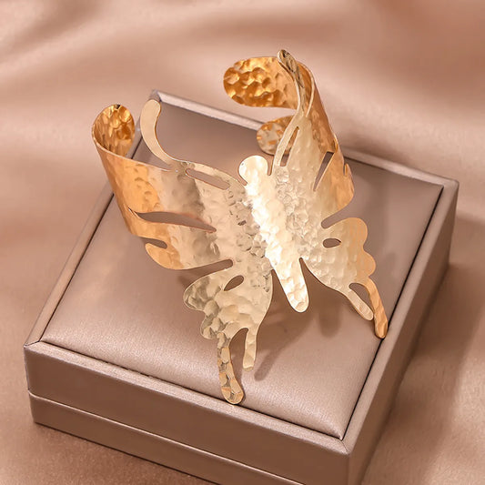 IG Style Exaggerated Modern Style Butterfly Alloy Wholesale Bangle