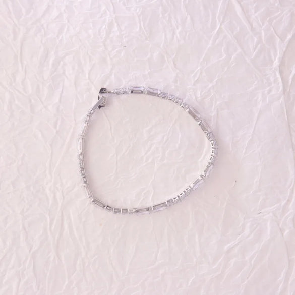 IG Style French Style Classic Style Geometric 304 Stainless Steel Titanium Steel 18K Gold Plated Zircon Bracelets In Bulk