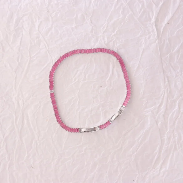 IG Style French Style Classic Style Geometric 304 Stainless Steel Titanium Steel 18K Gold Plated Zircon Bracelets In Bulk