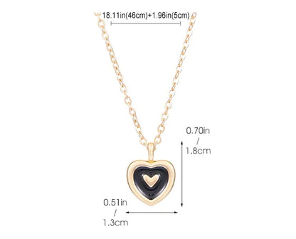 IG Style French Style Heart Shape Alloy Wholesale Pendant Necklace