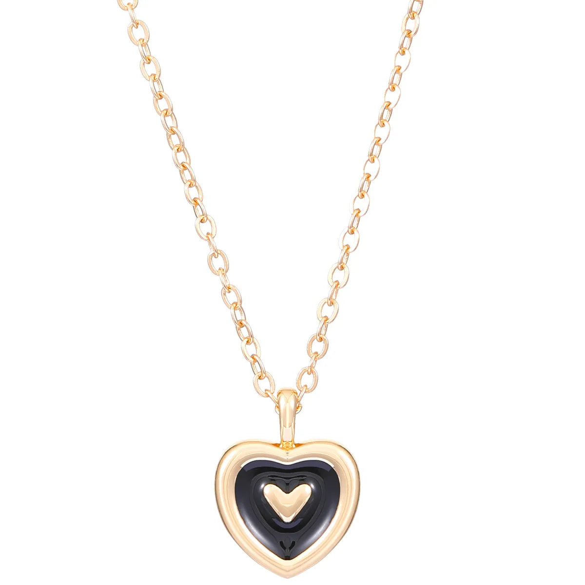 IG Style French Style Heart Shape Alloy Wholesale Pendant Necklace