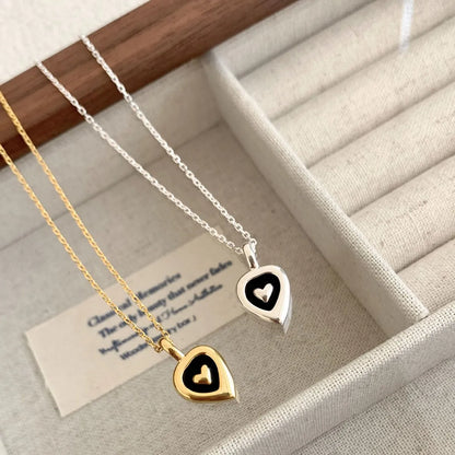 IG Style French Style Heart Shape Alloy Wholesale Pendant Necklace