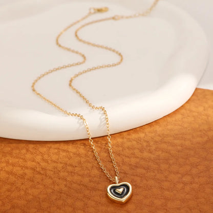 IG Style French Style Heart Shape Alloy Wholesale Pendant Necklace