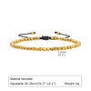 IG Style Geometric 18K Gold Plated Rope Haematite Wholesale Bracelets Drawstring Bracelets