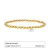 IG Style Geometric 18K Gold Plated Rope Haematite Wholesale Bracelets Drawstring Bracelets