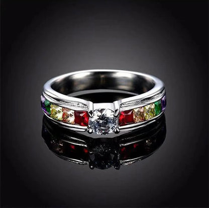 Ig Style Geometric Alloy Plating Inlay Zircon Women's Rings