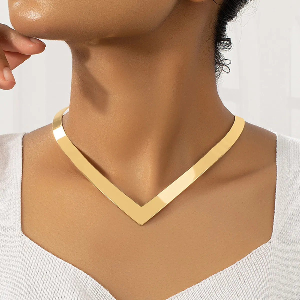 Ig Style Geometric Alloy Wholesale Choker