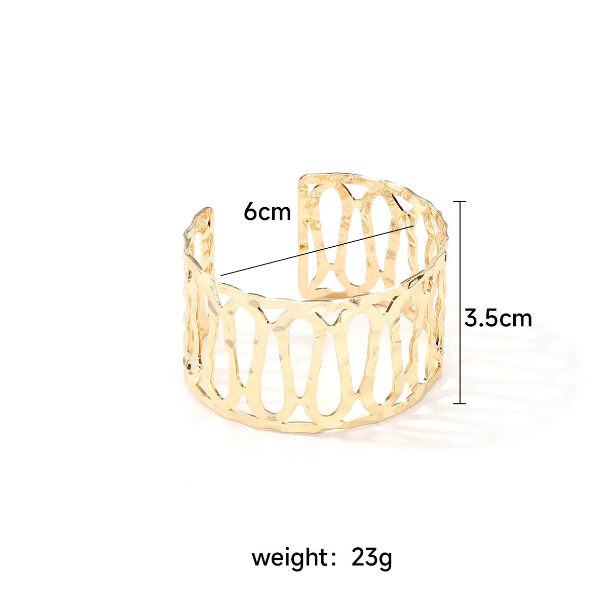 Ig Style Geometric Metal Plating Women's Bangle