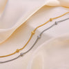 Ig Style Geometric Stainless Steel 18k Gold Plated Women's Anklet