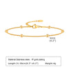 Ig Style Geometric Stainless Steel 18k Gold Plated Women's Anklet