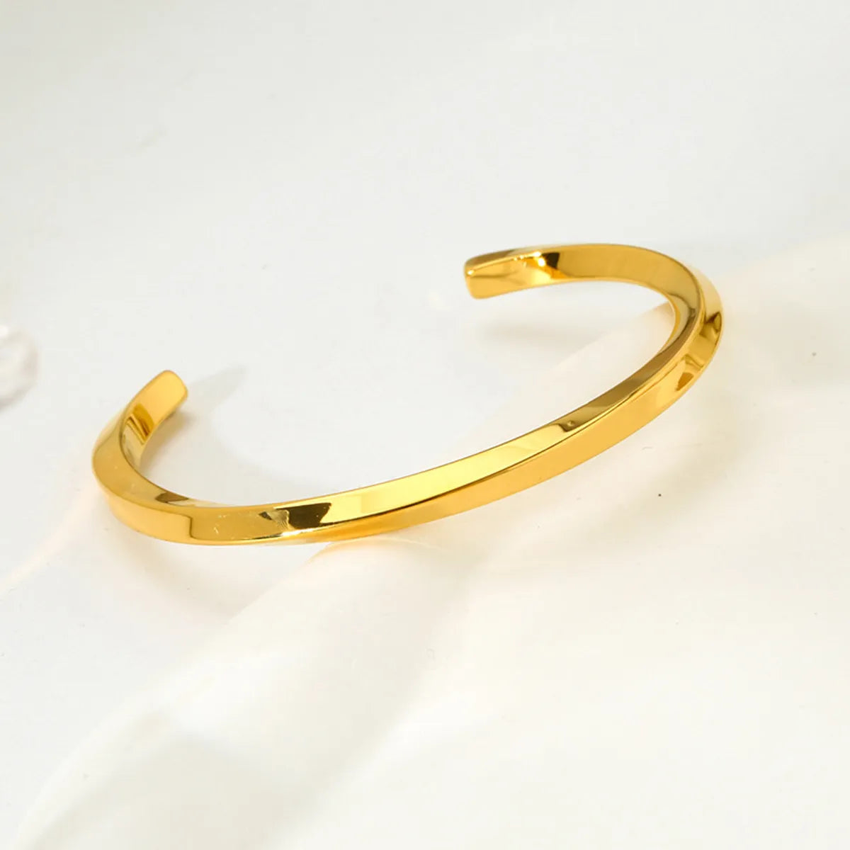 Ig Style Geometric Stainless Steel Plating Bangle