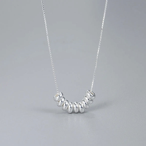 Ig Style Geometric Sterling Silver Plating Necklace